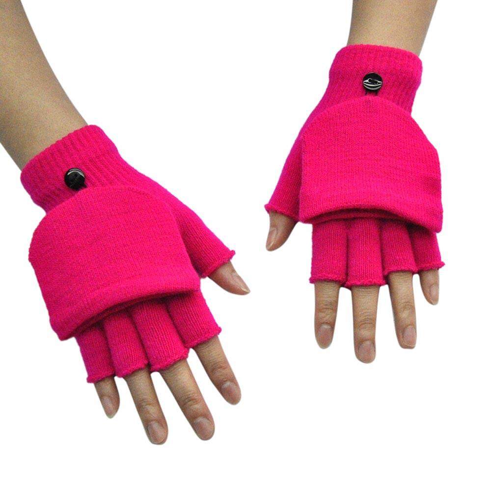 Knitted Wool Winter Women//Men Hand Wrist Warmer Fingerless Touch Screen Gloves