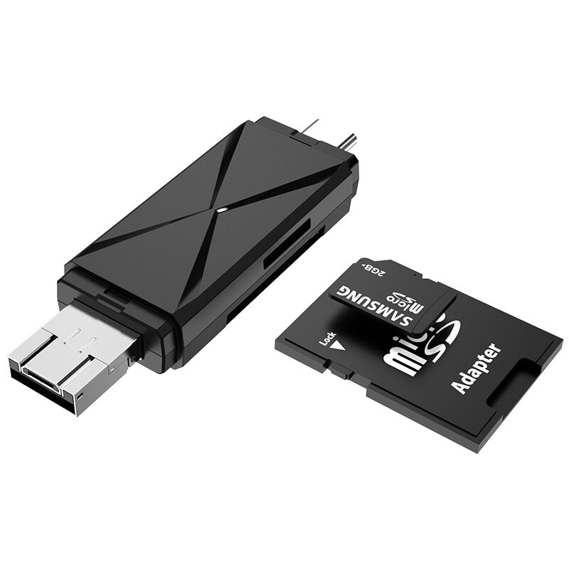 Đầu Đọc Thẻ 3 Trong 1 USB 3.0 Type C Đầu Đọc Thẻ MicroSD SDHC SD TF Bộ Chuyển Đổi Micro USB OTG 2.0 Cho Điện Thoại Android Máy Tính Bảng