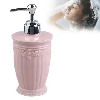 Buybowie Shampoo Dispenser 400ml European Style Carved Hand Soap