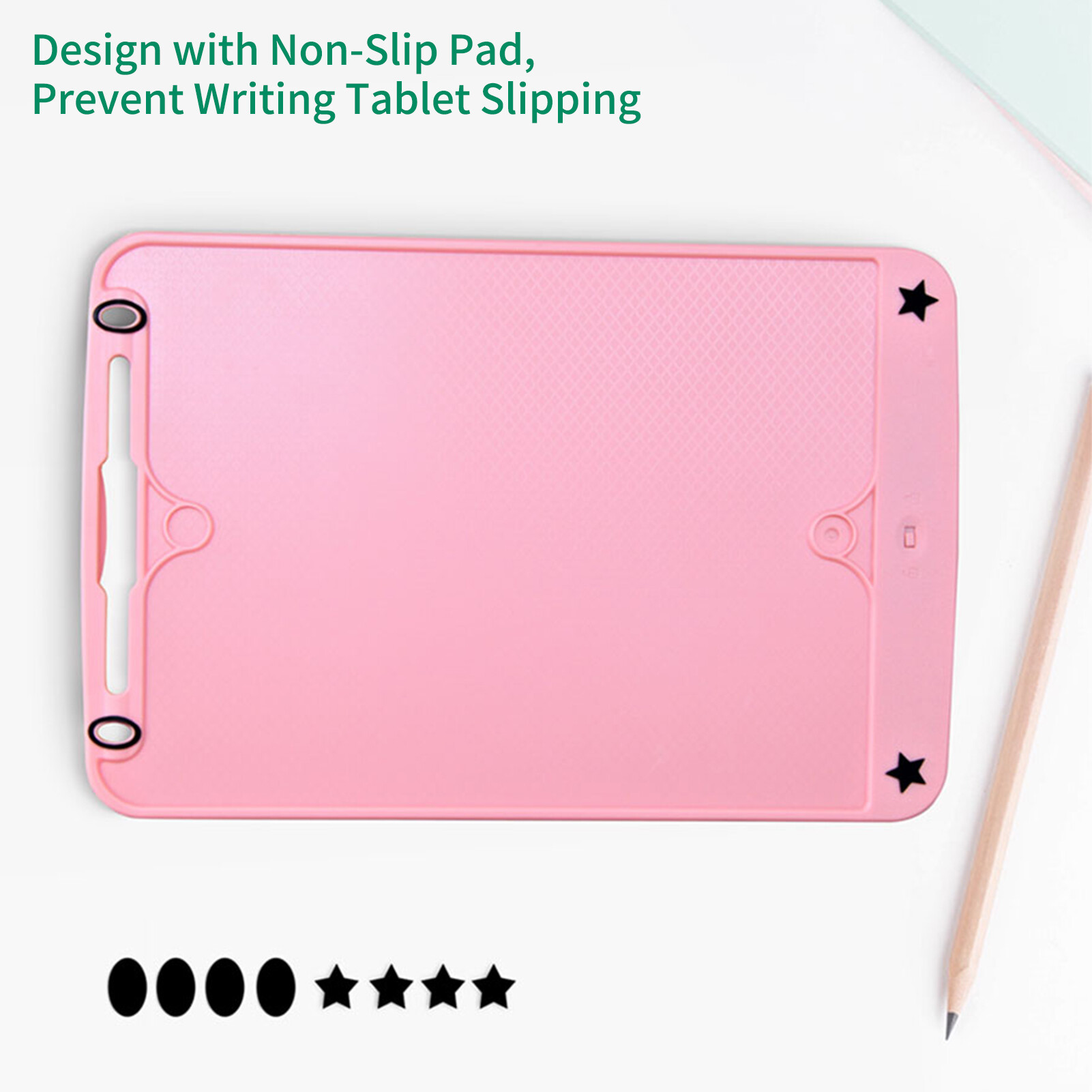 KKmoon LCD Writing Tablet 8.5 Inch Doodle Drawing Pad Handwriting Multiple Colorful Board with Magnetic Stylus for Toddler Kids Office Educational and Learning Toy Gifts for 3-6 Years Old Boy and Girls Children's Day Partial Erasing