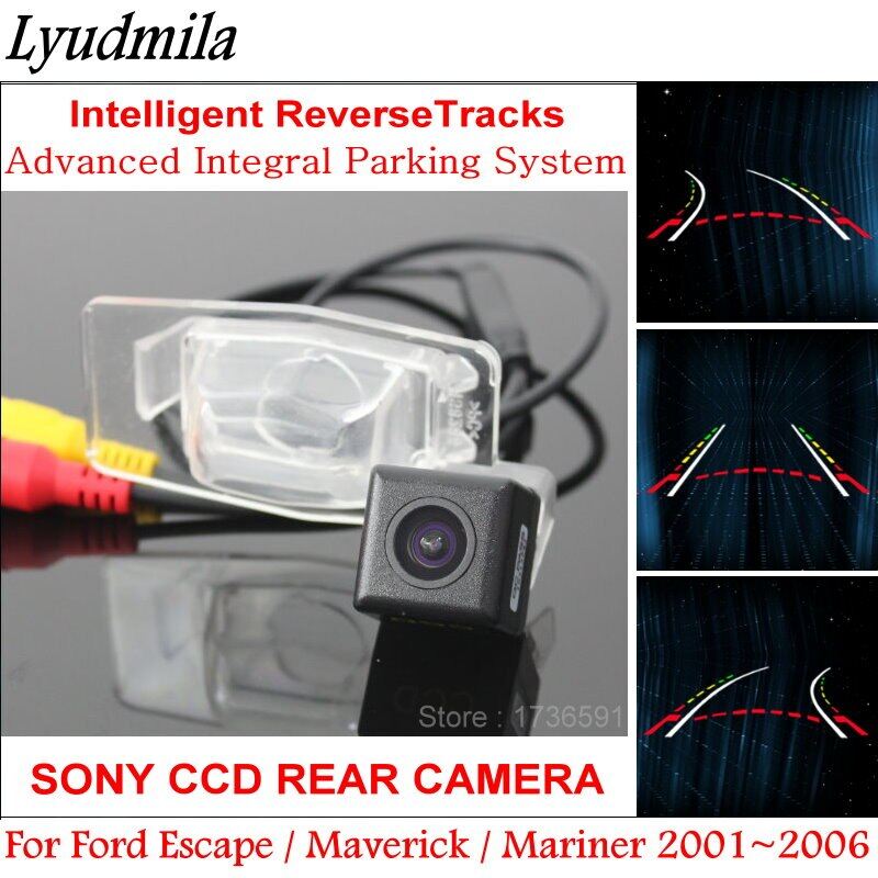 Lyudmila FOR Ford Escape / Maverick / Mariner Auto Car Dynamic Trajectory Backup Rear View Camera with Variable Parking Lines