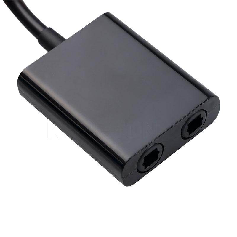 Bộ Chia Âm Thanh Quang SPDIF Kỹ Thuật Số Mới Bộ Chia Toslink 2 Chiều Bộ Chia Cáp Quang SPDIF Hub 1 Đầu Vào 2 Đầu Ra