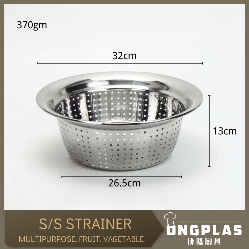 PENAPIS/ PENAPIS BUAH SAYUR/ BESEN/ STAINLESS STEEL STRAINER/ ROUND ...