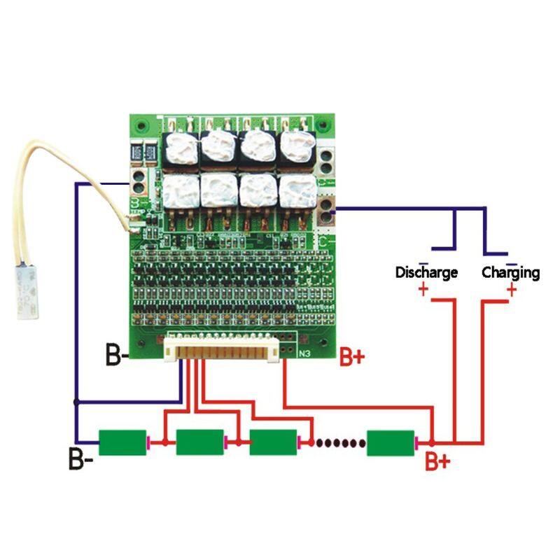 1pc BMS 13S 48V 50A 18650 Li-ion Lithium Battery Pack Protection Equalizer Board PCB