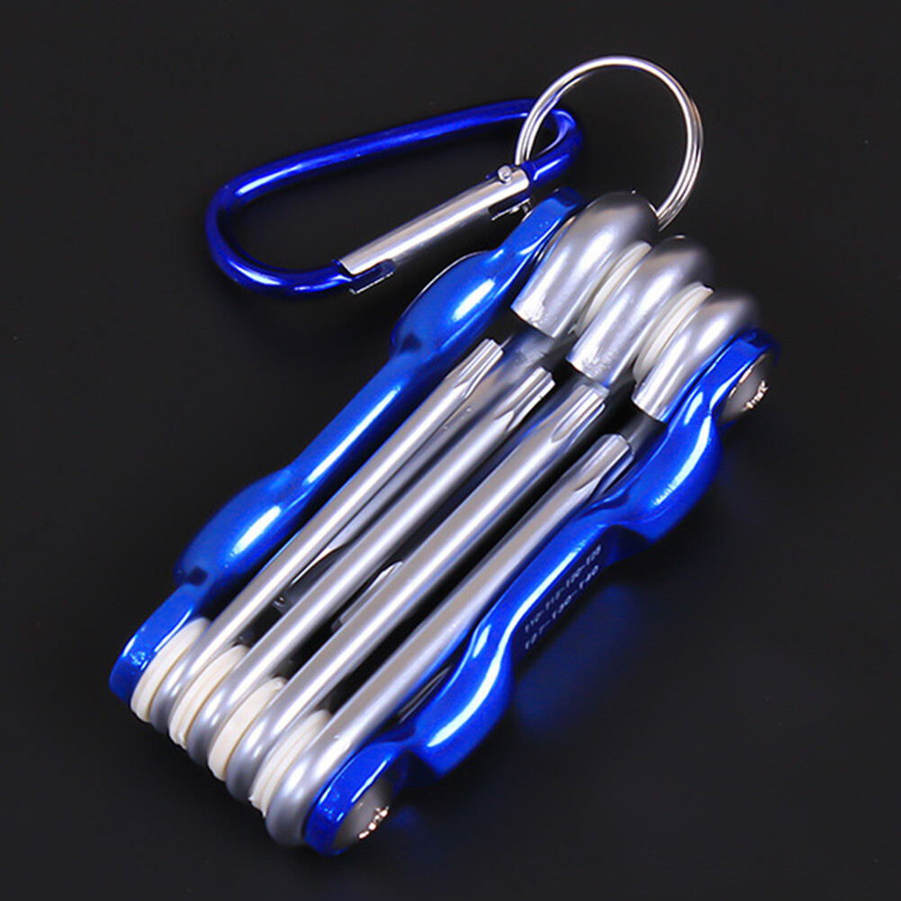 lentils Multifunctional Folding Hex Wrench Spanner Set Portable Metric Torx Repair Tool