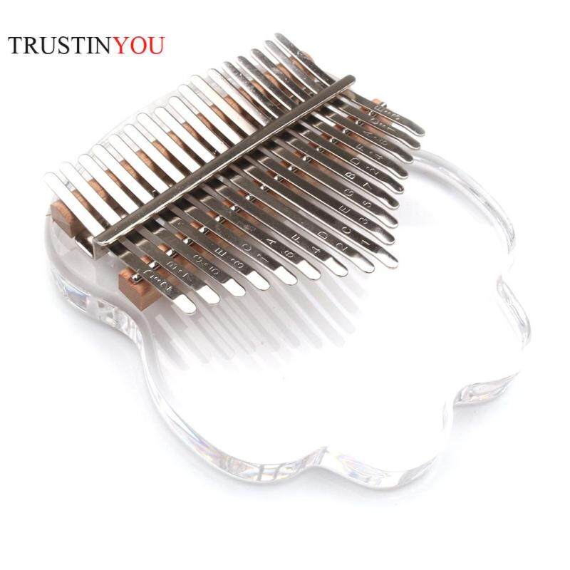 Piano Ngón Tay Trong Suốt 17 Phím Đàn Kalimba Acrylic Với Nhạc Cụ Điều Chỉnh