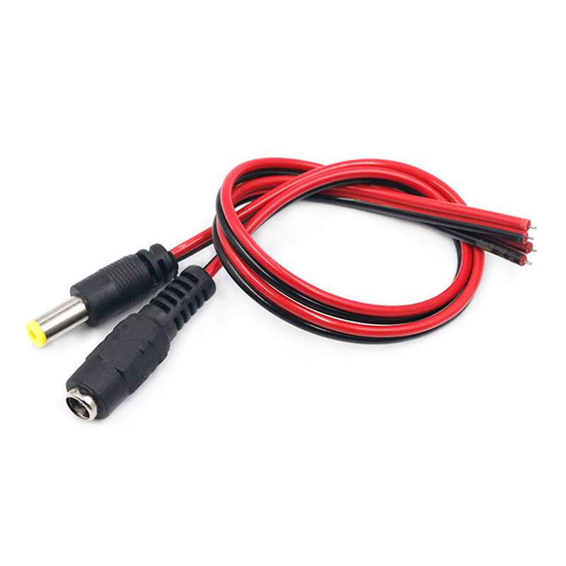 20pcs 5A DC 5.5*2.1 dây nguồn 5pcs DC dây nguồn DC đầu cắm đực 5.5*2.1mm nam và cổng kết nối cái