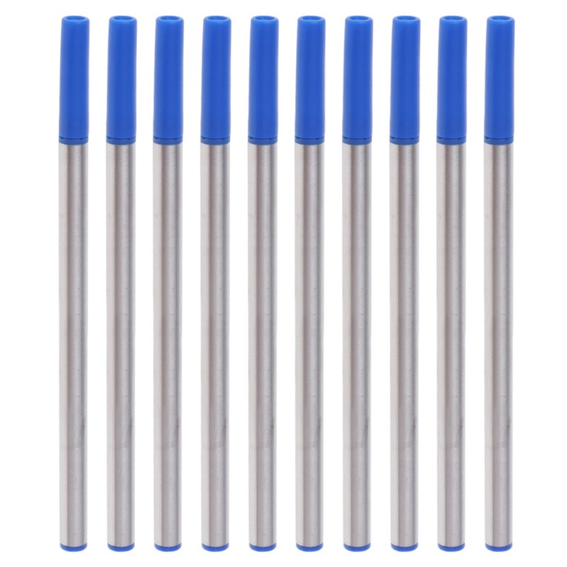 10PCS Ballpoint Pen Refills 0.5mm Blue Refill Write Smooth Ballpoint Pen Refills