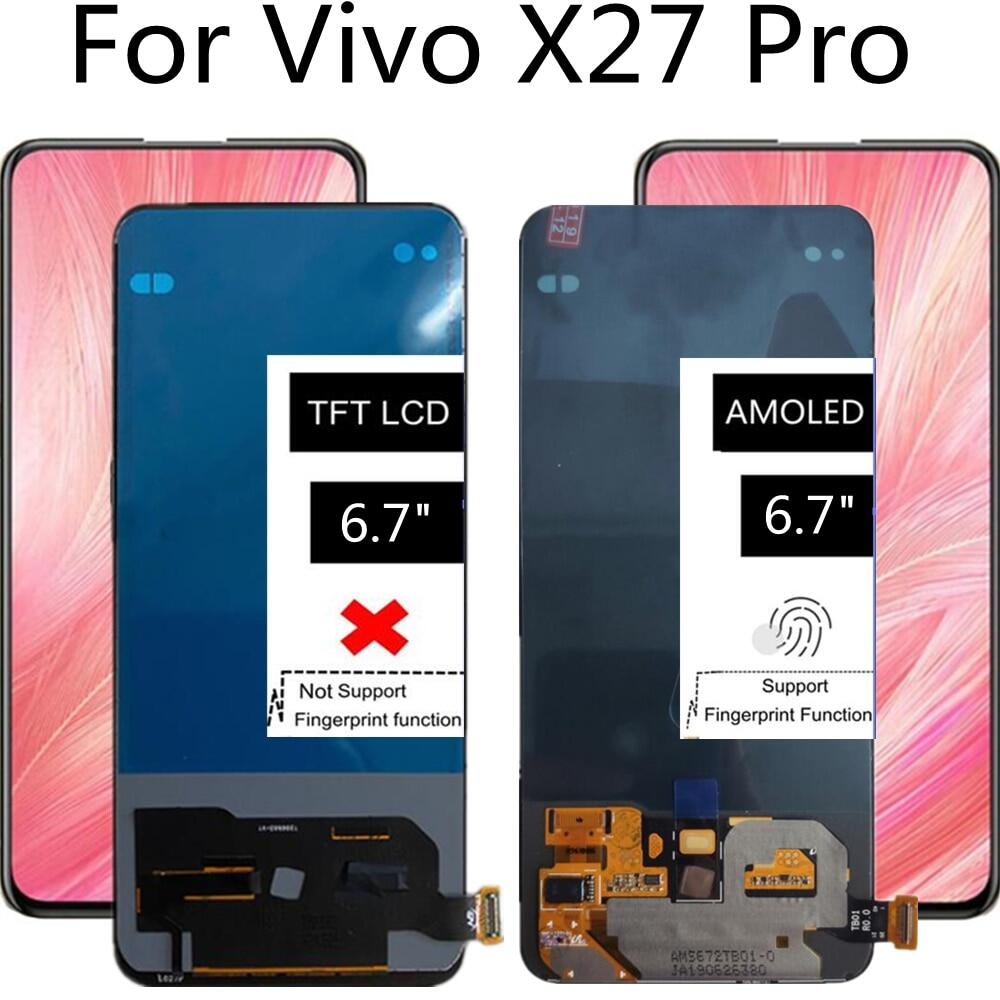 6.7' lcd for vivo x27 pro v1836a v1836t v1838t lcd display touch screen digitizer assembly replacement