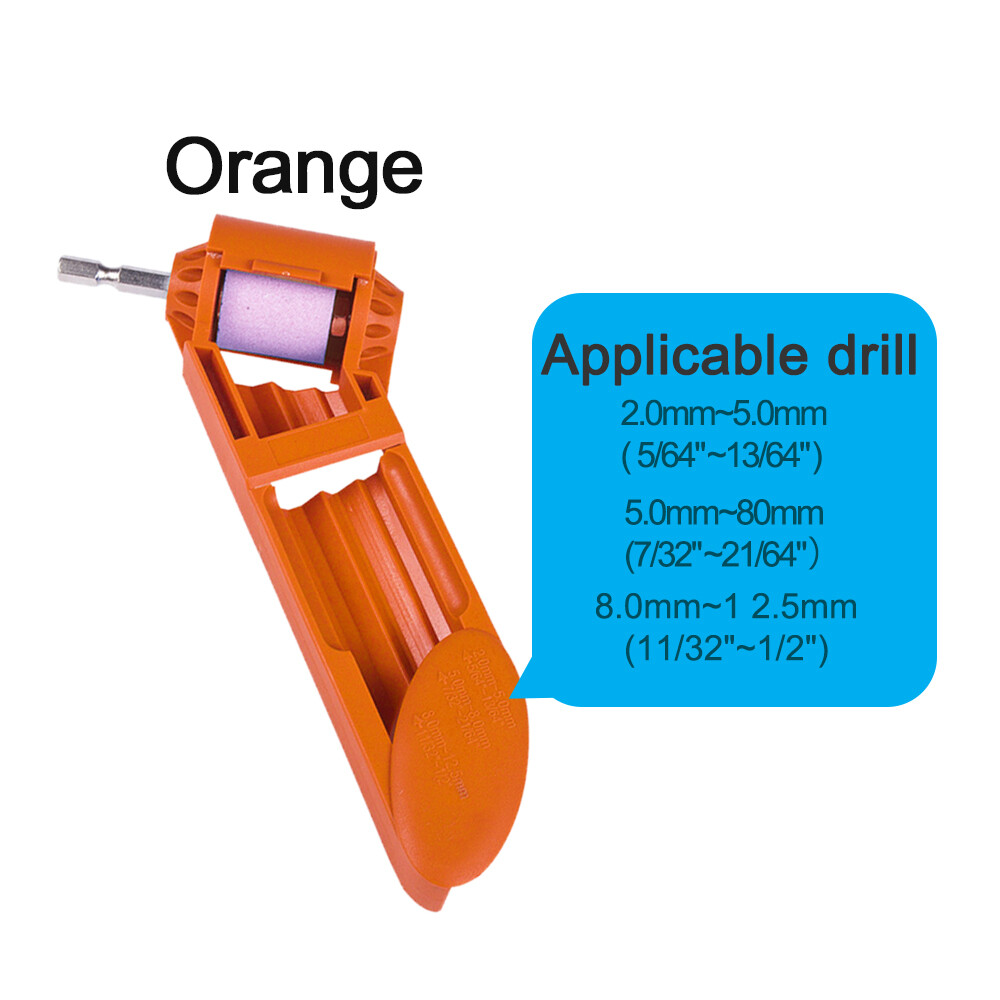 Drill Bit Sharpener Drill Bit Repair Tool Portable Corundum Grinding Wheel Drill Bit Sharpener Titanium Drill Portable Drill Bit Powered Tool Parts