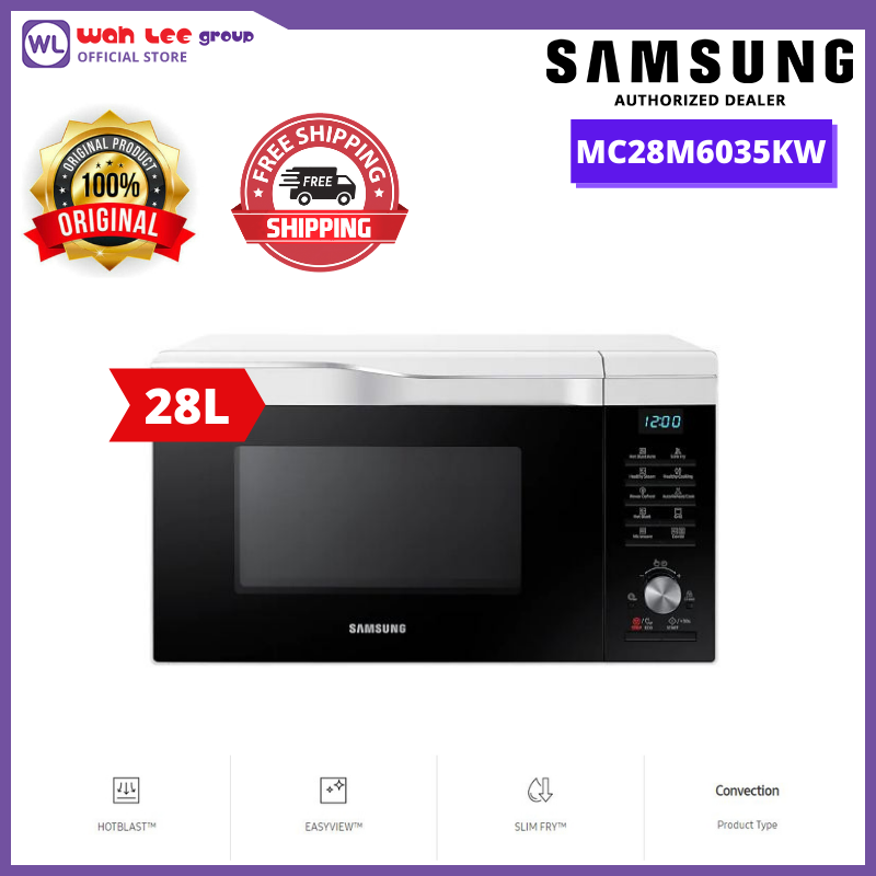 SAMSUNG Convection Microwave Oven with HotBlast™, 28L (MC28M6035KW/SM