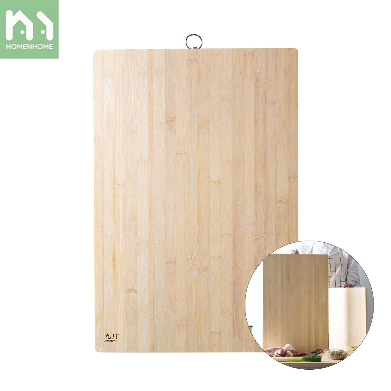 Homenhome 1 pcs Bamboo Cutting Board Kitchen Chopping Board 40x60 cm