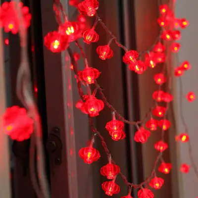【in stock】3m 30-LED Battery Operated Lantern String Lights for Chinese New Year Spring Festival Home Party Celebration Decoration Props