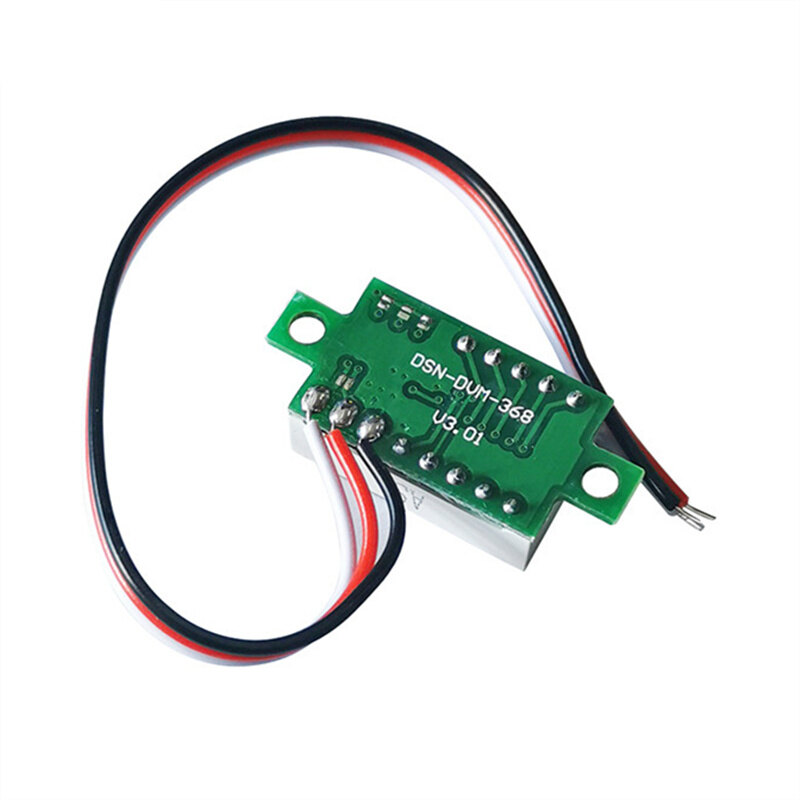 Vôn kế kỹ thuật số DC 0.36 tích hợp màn hình LED có điện áp 0-30.0V nối dây đỏ và dây xanh - INTL