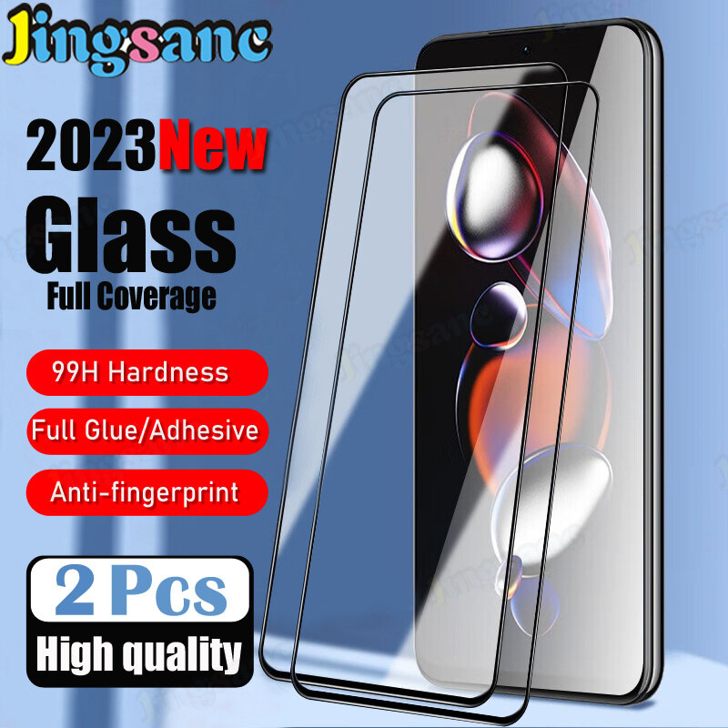 Jingsanc 99h hardness tempered glass screen protector for iphone 15 pro plus max 14 13 12 11 pro max 13 12 mini xs max xs xr x 8 7 6 6s plus + se 2020 full glue quick fit screen film n001-2