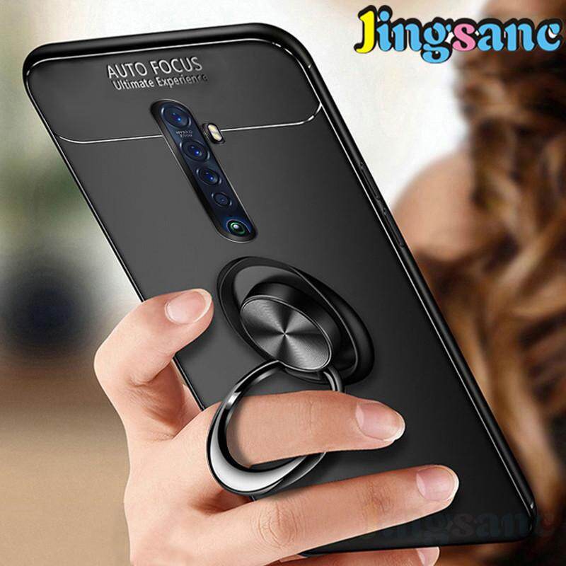 Jingsanc For OPPO Reno2/Reno2 F Phone Case Soft TPU Silicone Cover Casing Ring Bracket Back Cover For OPPO Reno 2/Reno 2F