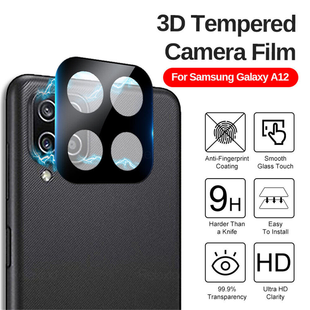 Rear 3D Curved Tempered Glass Camera Protective Cover for Samsung Galaxy A12 A22 A71 A51 A31 A21s A32 A72 A52 5g M12 Case Len Film