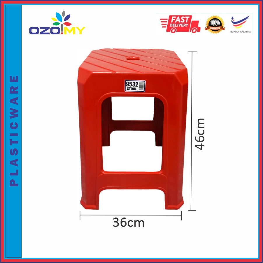 Plastic Chair / Plastic Round Chair / Kerusi Plastik / Stool Lazada