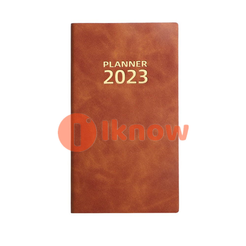 I know A6 Weekly Monthly Stationery Office School Supplies Plan Book Journal Goals Habit Schedules Pocket Notepad 365 days Diary Agenda Notebook 2023 daily Planner