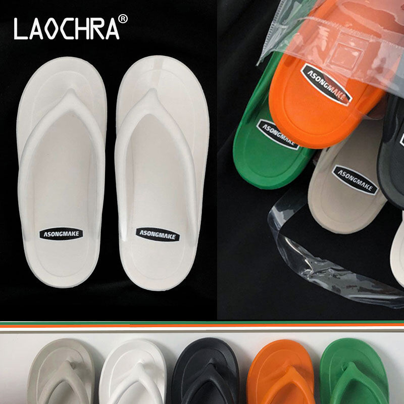 LAOCHRA Unisex Slippers For Men Couple Shoes Non Slip Men Flip Flops Fashion Korean Beach Shoes Casual Sandals For Men Slippers Big Size 34-45