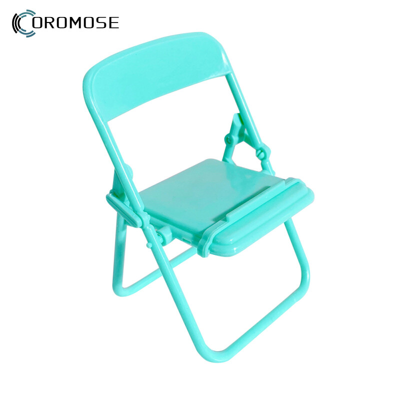 Mini Chair Shape Mobile Phone Stand Portable Cute Colorful Adjustable Folding Stool Lazy Phone Desktop Holder