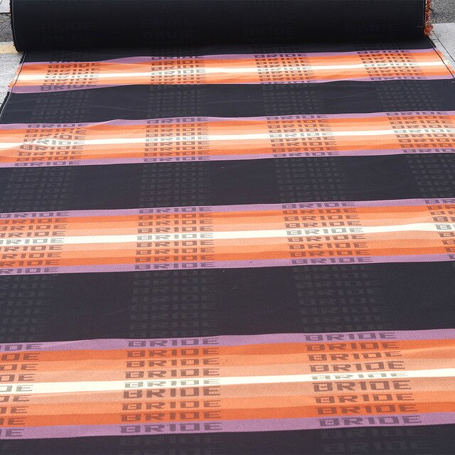JDM Purple Bride Fabric Seat Cloth Racing Seats Cover Interior Cloth 5M