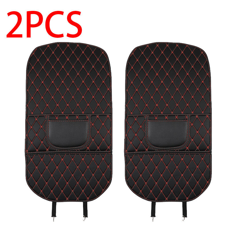 Car Seat Back Anti Kick Pad Leather Interior Auto Anti Scratch Protector Covers Seat-Back Protective Pads Waterproof Accessory