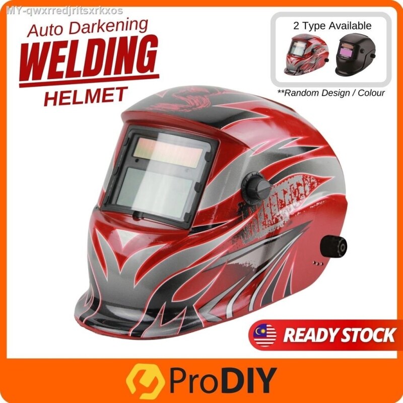 Auto Darkening RANDOM DESIGN Welding Helmet Pro Solar Mask UV Protection Head Shield Art Coated ABB Kimpalan