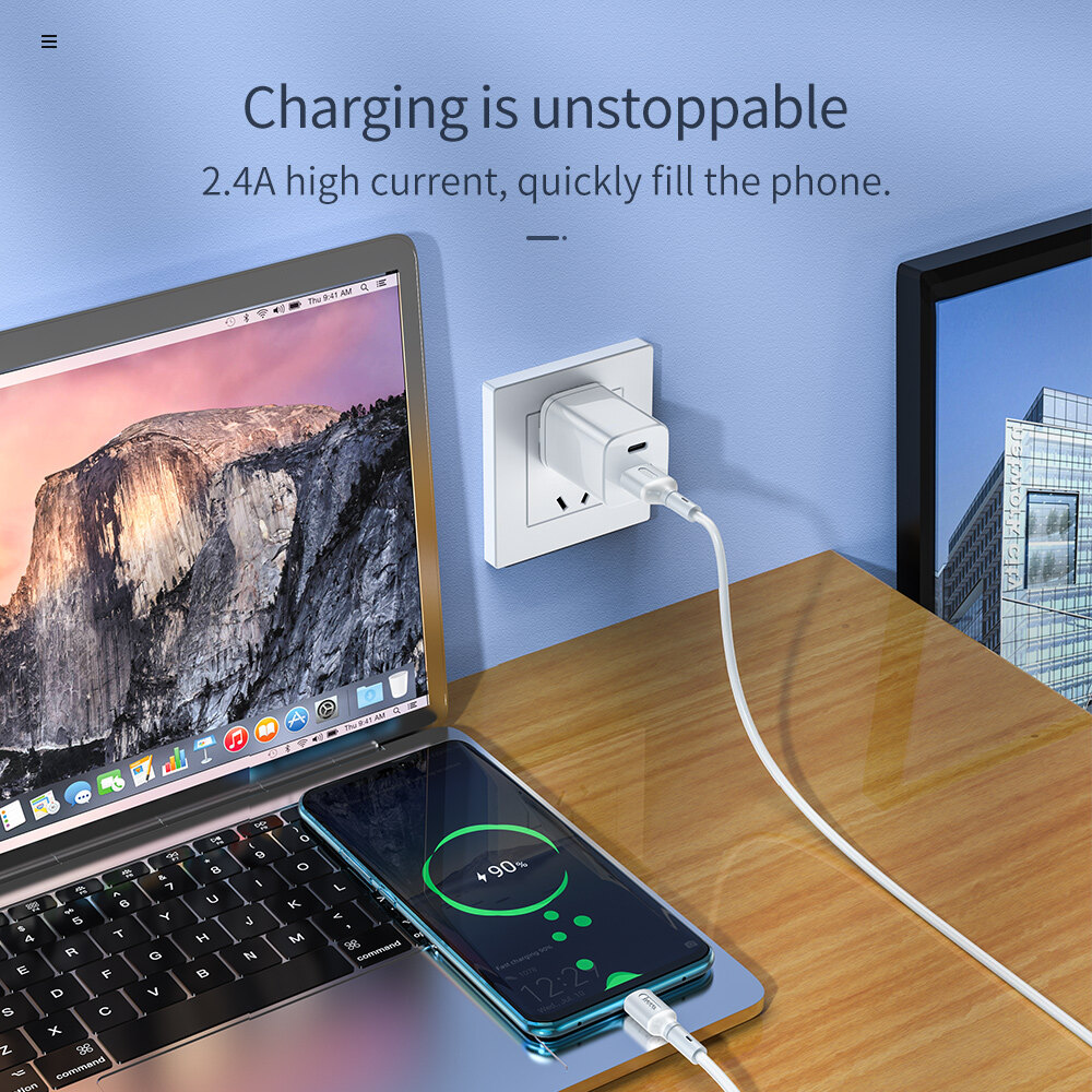 HOCO Cáp X65 Type C Chính Hãng Cáp Sạc USB Nhanh Cáp Micro USB 3A, Cho Điện Thoại Di Động Samsung Huawei Xiaomi USB C