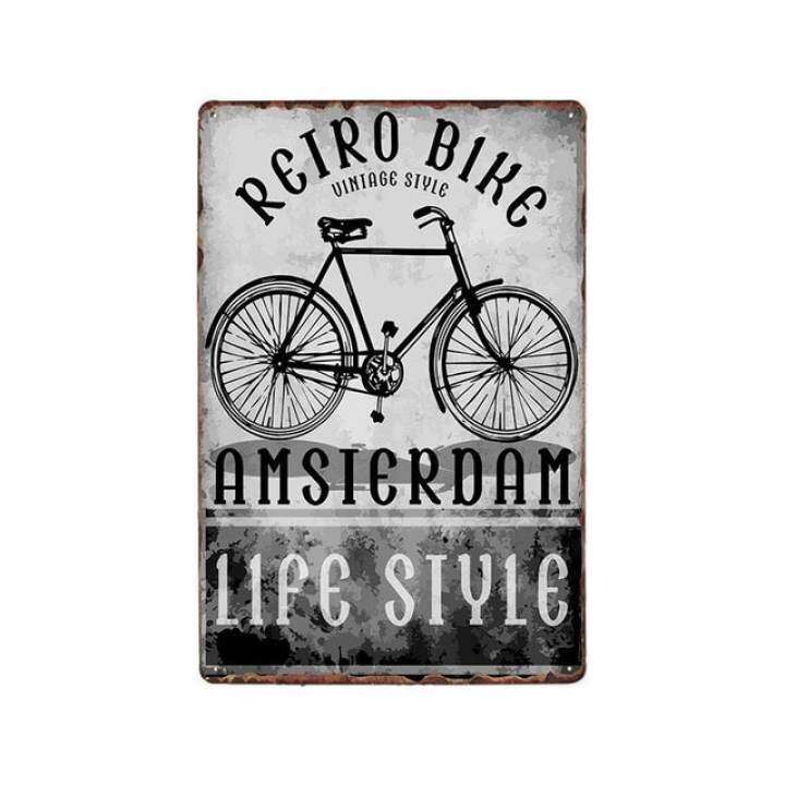 Amsterdam Metal Sign Plaque Vintage Tin Poster Bar Decoration Metal Decorative Plates Shabby Chic Home Decor 20x30cm Lazada