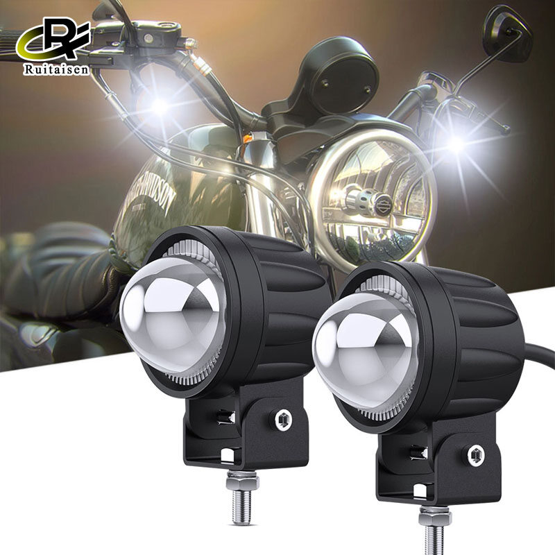 Đèn Pha Trước Xe Máy Đèn Pha Led Thông Dụng Đèn LED Chiếu Điểm Làm Việc Phụ Kiện Đèn Trắng 6000K Đèn Pha Chống Nước