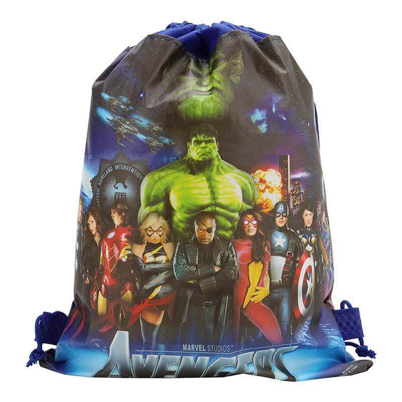 Bzy ภาพยนตร์ Avengers 4 ถุงรูดพิมพ์ลายกระเป๋าสำหรับว่ายน้ำสำหรับเด็ก