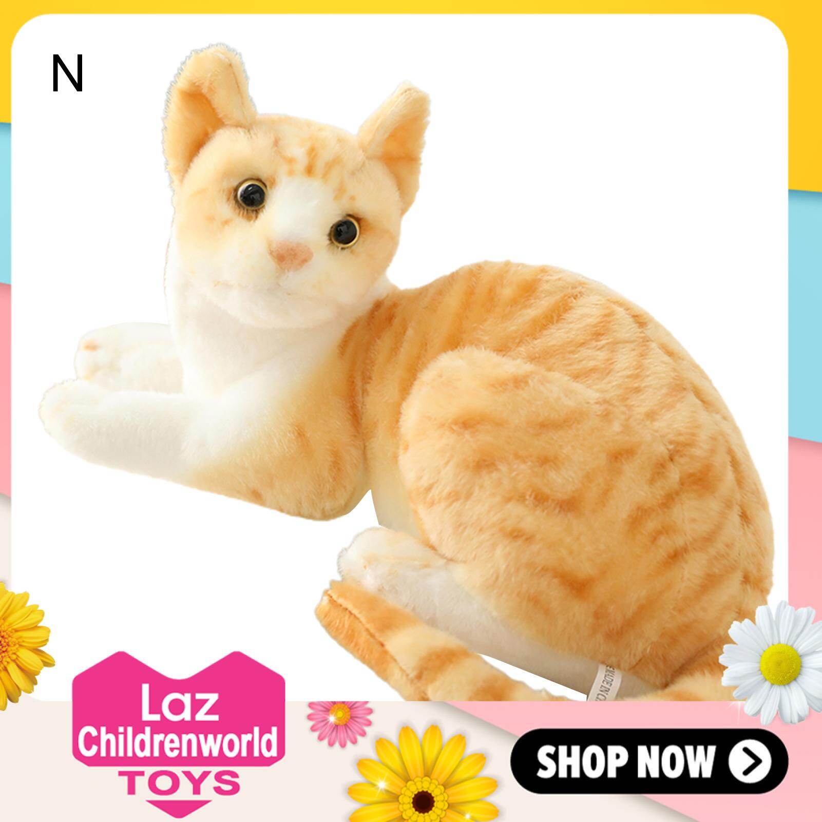 Childrenworld Simulation Cat Design Plush Stuffed Pillow Animal Cushion Sofa Decor Kids Toy