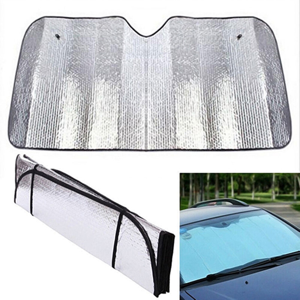 gucanou New 1Pc Foldable Car Windshield Visor Cover Front Rear Block Window Sun Shade