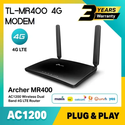 MR400 AC1200 4G LTE Dual Band 5Ghz Wifi Direct Sim Modem Router Digi/Umobile/Maxis