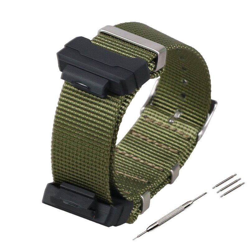 Nylon Watchband for G-shock DW-5600 6900 GA-110 GW-M5610 DW-9052/GLS-8900 Series Watch Strap Band + 16mm Interface Terminals