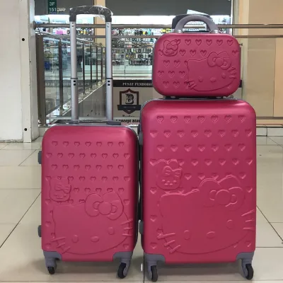 3 in 1 ABS Hello Kitty ABS Luggage 12"20"24"