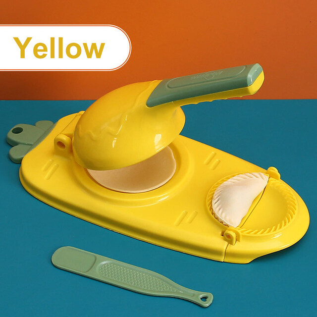 Konco 2 In 1 Dumpling Maker Dough Pressing Tool Dumpling Maker Wrapper Mold Empanada Press Dumpling Skin Maker Kitchen Accessories