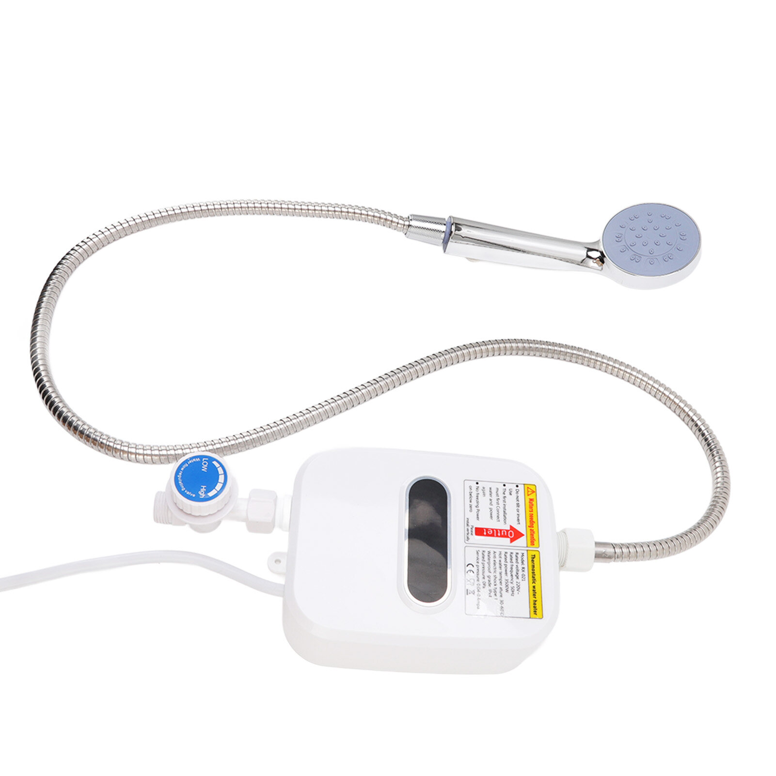 3500w Tankless Water Heater with Shower Head Electric Instantaneous