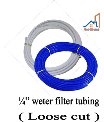 1/4" RO Tube / White Tube / Hose / Pipe for Water Dispenser / Water Purifier / Water Filter ( 5 meter white + 5 meter blue)
