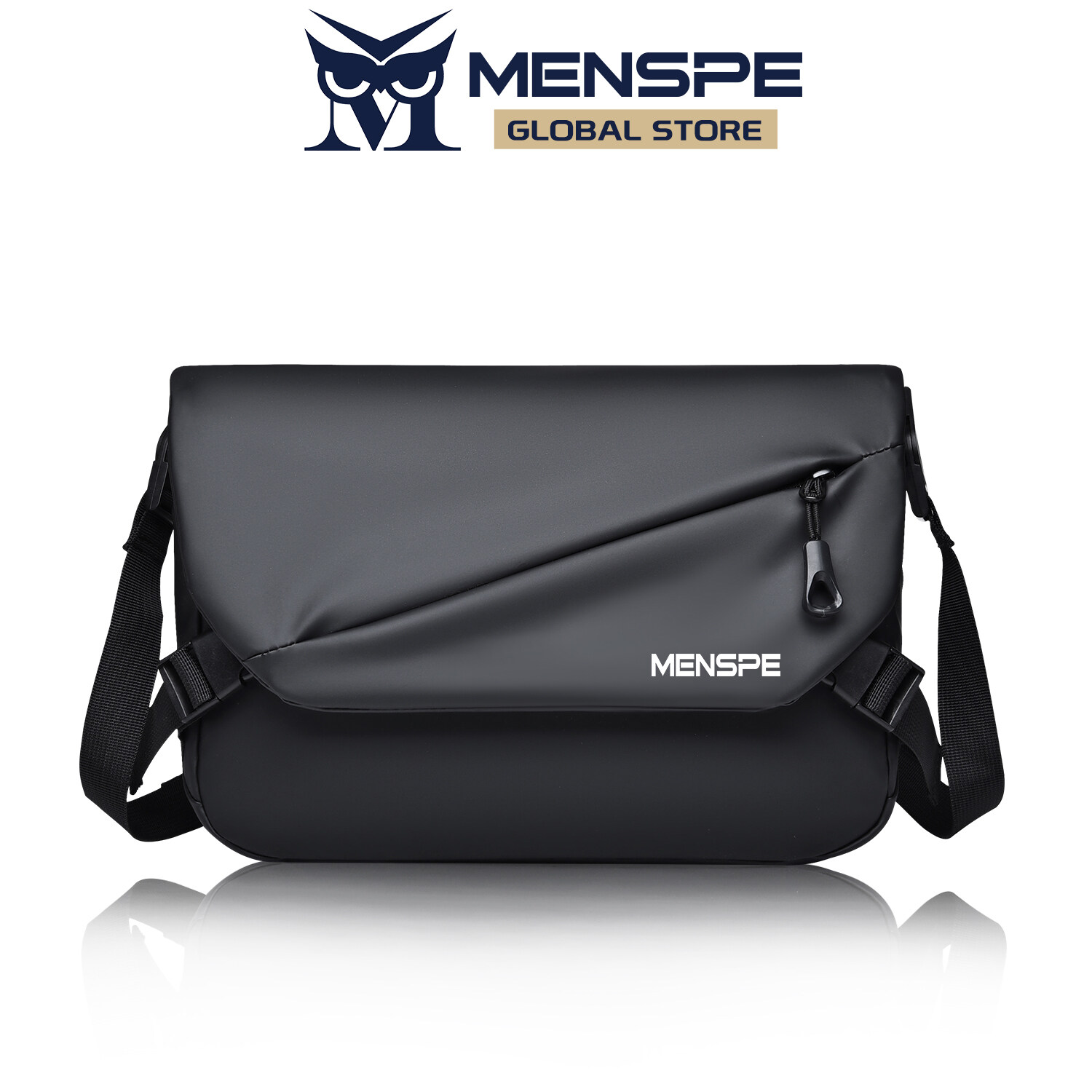 MENSPE Men's Bag Shoulder Messenger Bag Waterproof Sling Crossbody Bag