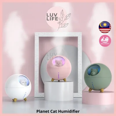 LUV LIFE Planet Cat Humidifier with 220ml Water Level