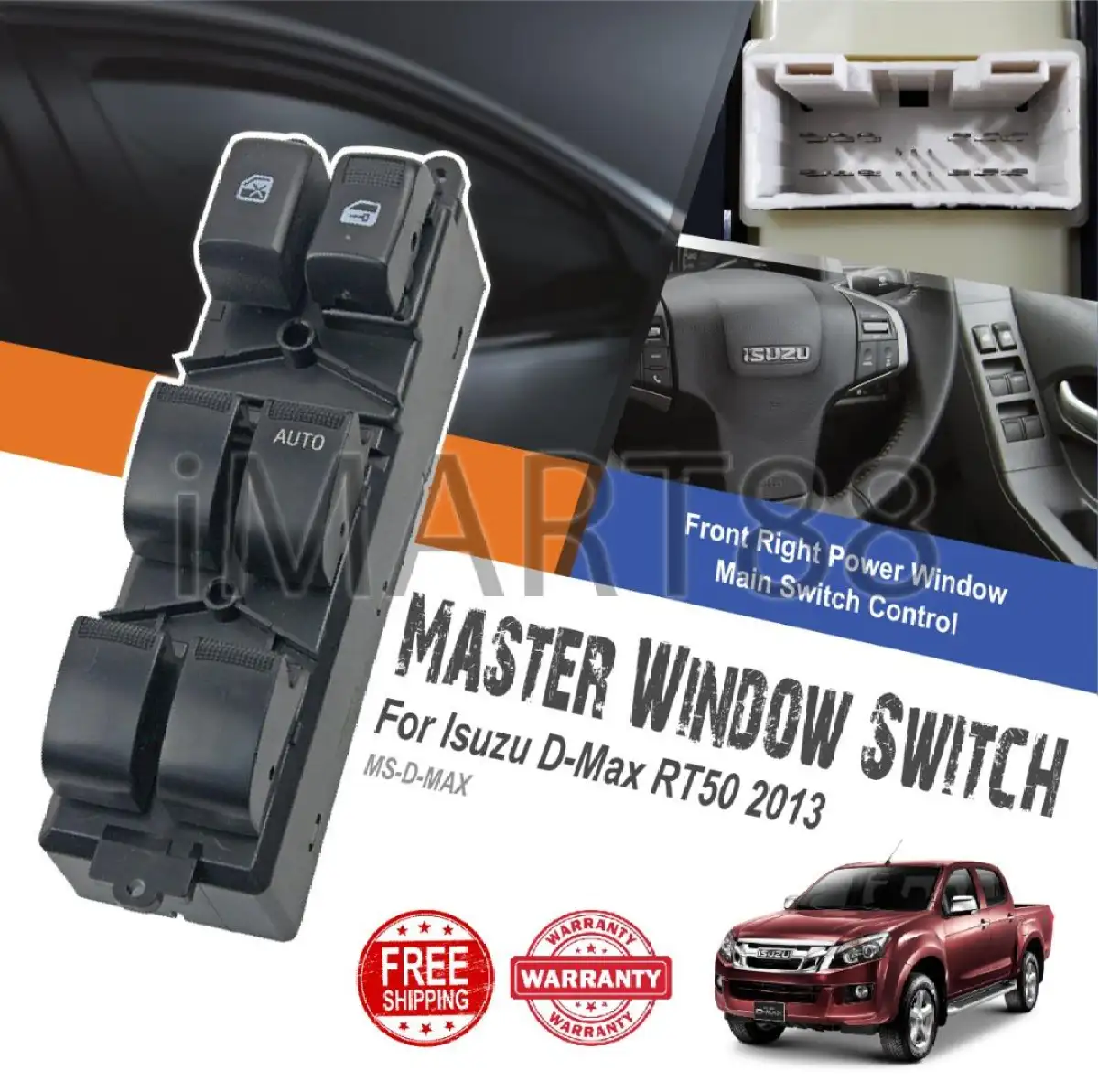 POWER WINDOW CONTROL SWITCH FITS ISUZU D-MAX