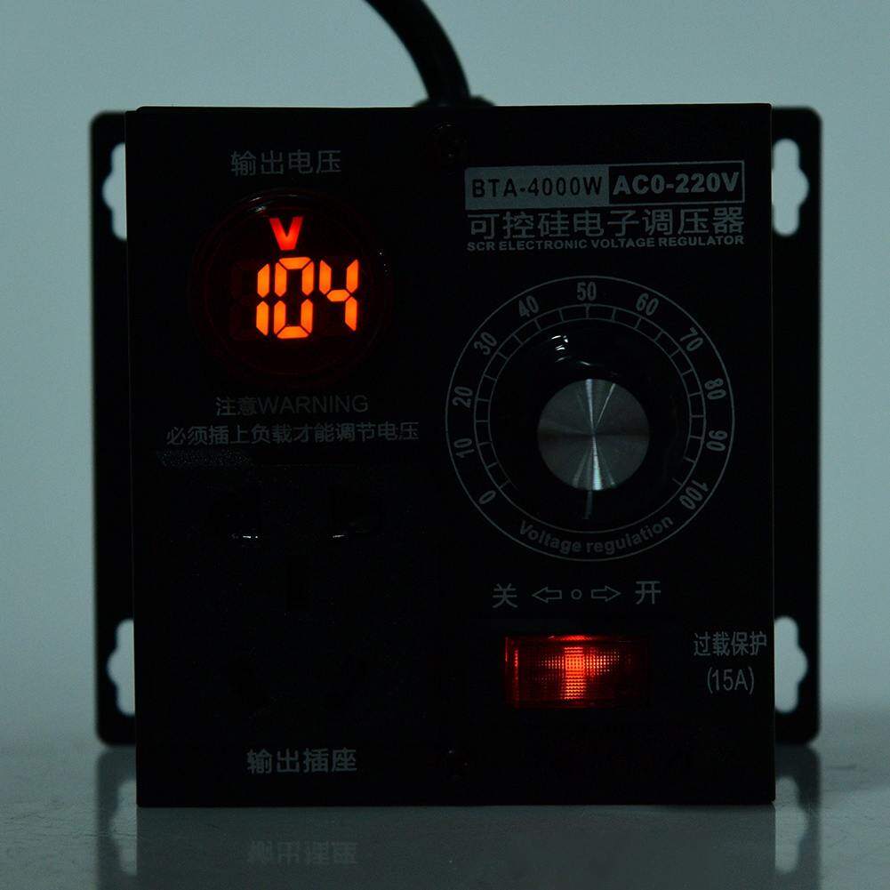 AC 220V 4000W SCR Voltage Regulator Motor Fan Speed Controller Dimmer