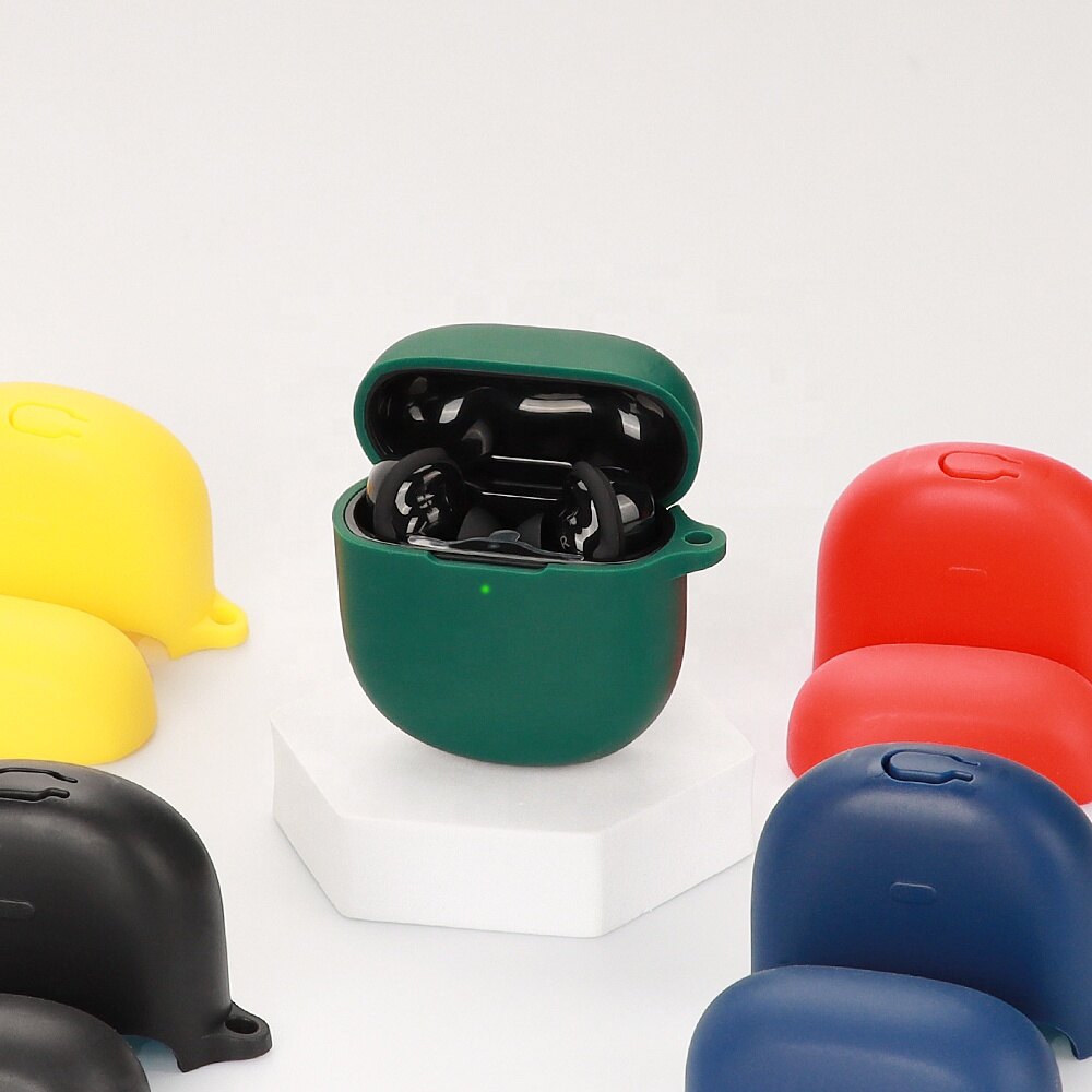 Silicone Protective Case for Bose QuietComfort Ultra Wireless Earbuds Case TPU case Protective Earphone Cover with Hook