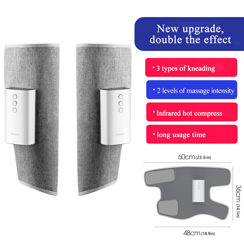 Electric Heated Leg Massager Smart Air Compression Wireless 360° Leg