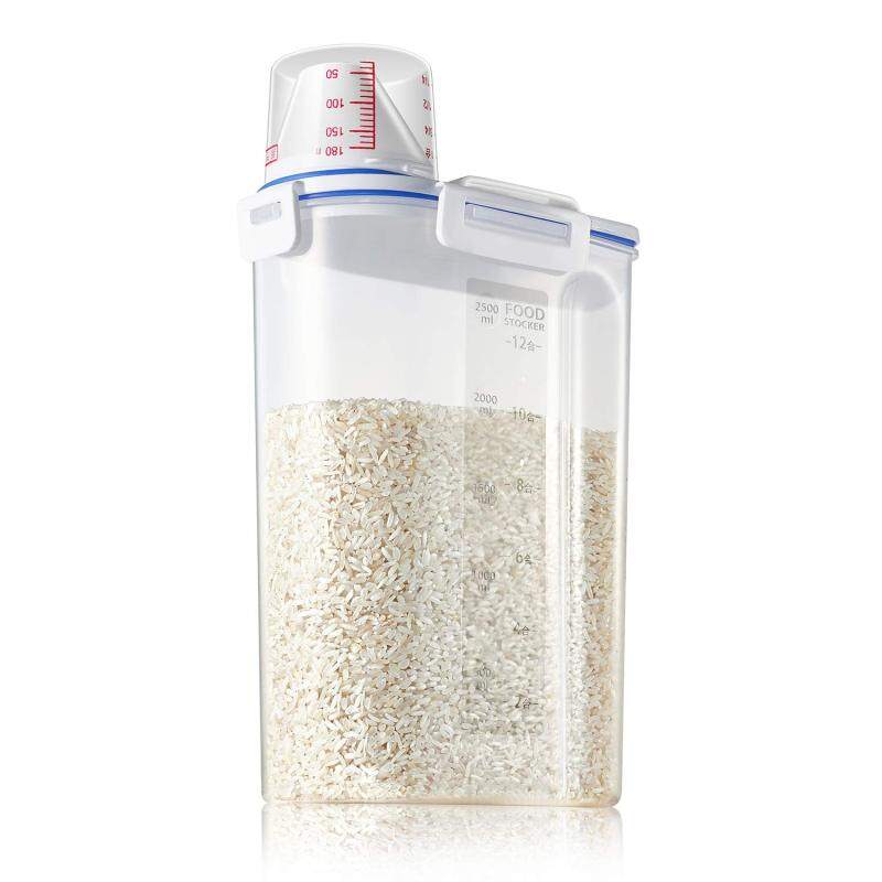 DICO Hộp Đựng Gạo-Hộp Đựng Ngũ Cốc Bin Với Đổ Spout + Cốc Đo Lường + Kín Kín Nắp-Hạt Container Dụng Cụ Định Lượng Cho Nhà Bếp Lưu Trữ Tổ Chức Lưu Trữ