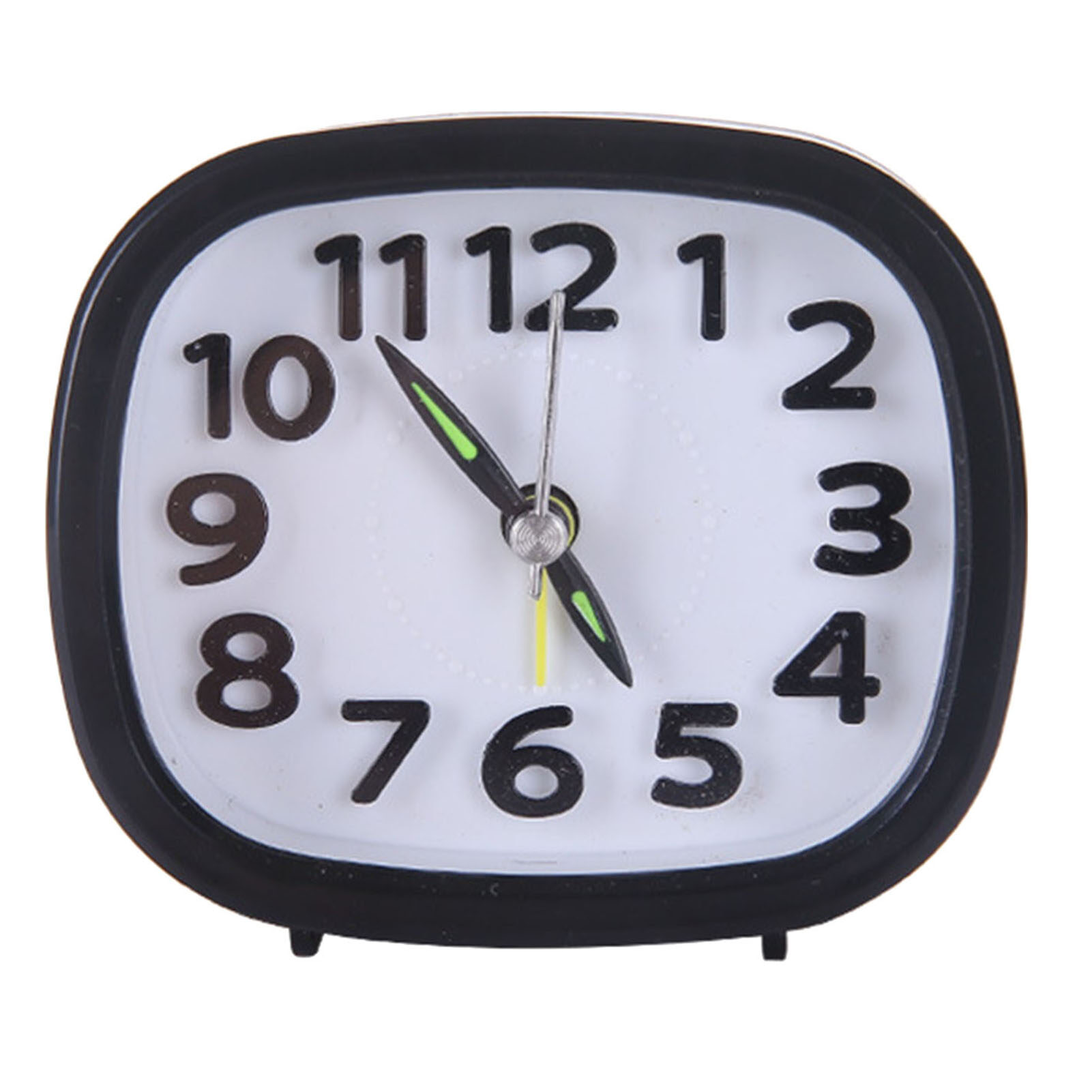 Sanwood® Table Clock Low Noise Multi-functional Round Small Bedside Analog Alarm Clock for Daily Use Modern Alarm Clock