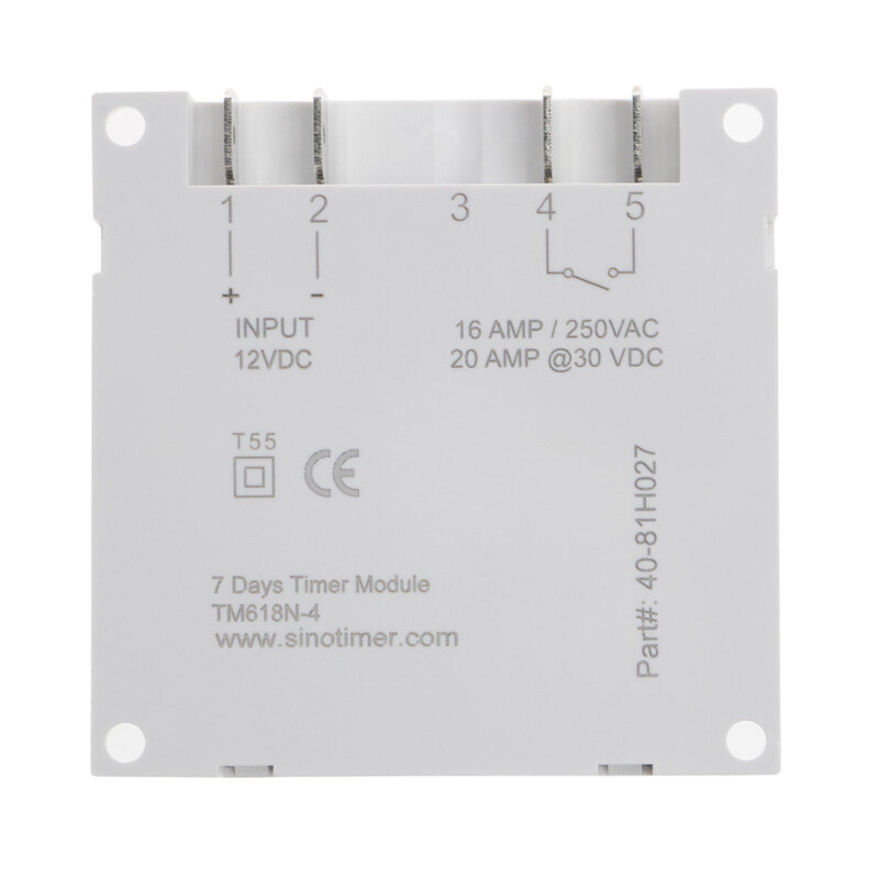 15.98 Inch LCD Digital Timer 12V DC 7 Days Programmable Time Switch TM618N-4