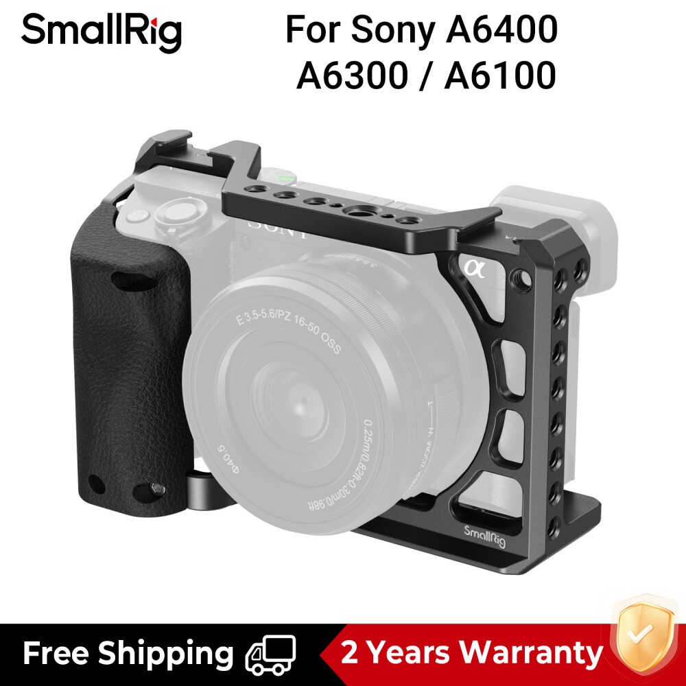 SmallRig A6400 Camera Cage with Silicone Handle for Sony A6100
